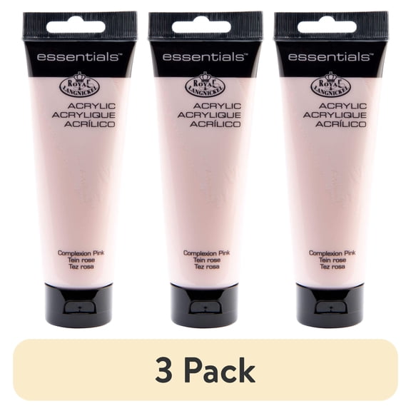 (3 pack) Royal & Langnickel Essentials 120ml Complexion Pink Artist Acrylic Paint