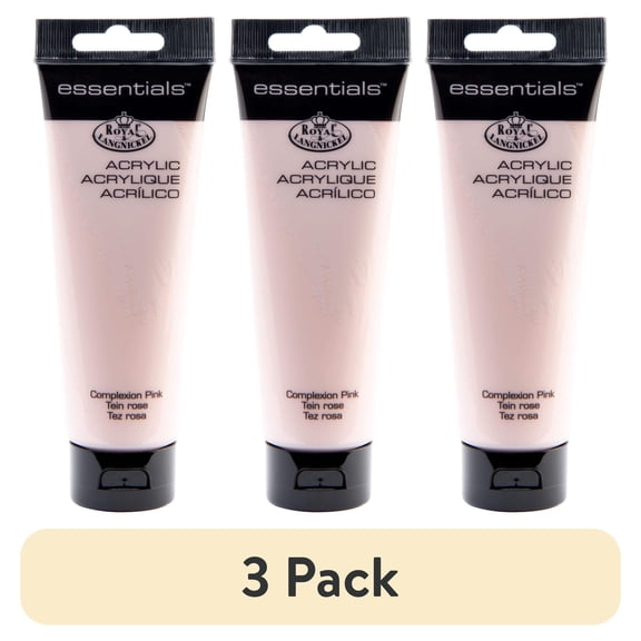 (3 pack) Royal & Langnickel Essentials 120ml Complexion Pink Artist Acrylic Paint