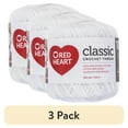thumbnail image 1 of (3 pack) Red Heart® Classic White Cotton Yarn, 350 Yards, Size 10, 1 of 3