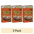thumbnail image 1 of (3 pack) REESE'S PUFFS Breakfast Cereal, Chocolatey Peanut Butter Cereal, Family Size, 19.7 oz, 1 of 16