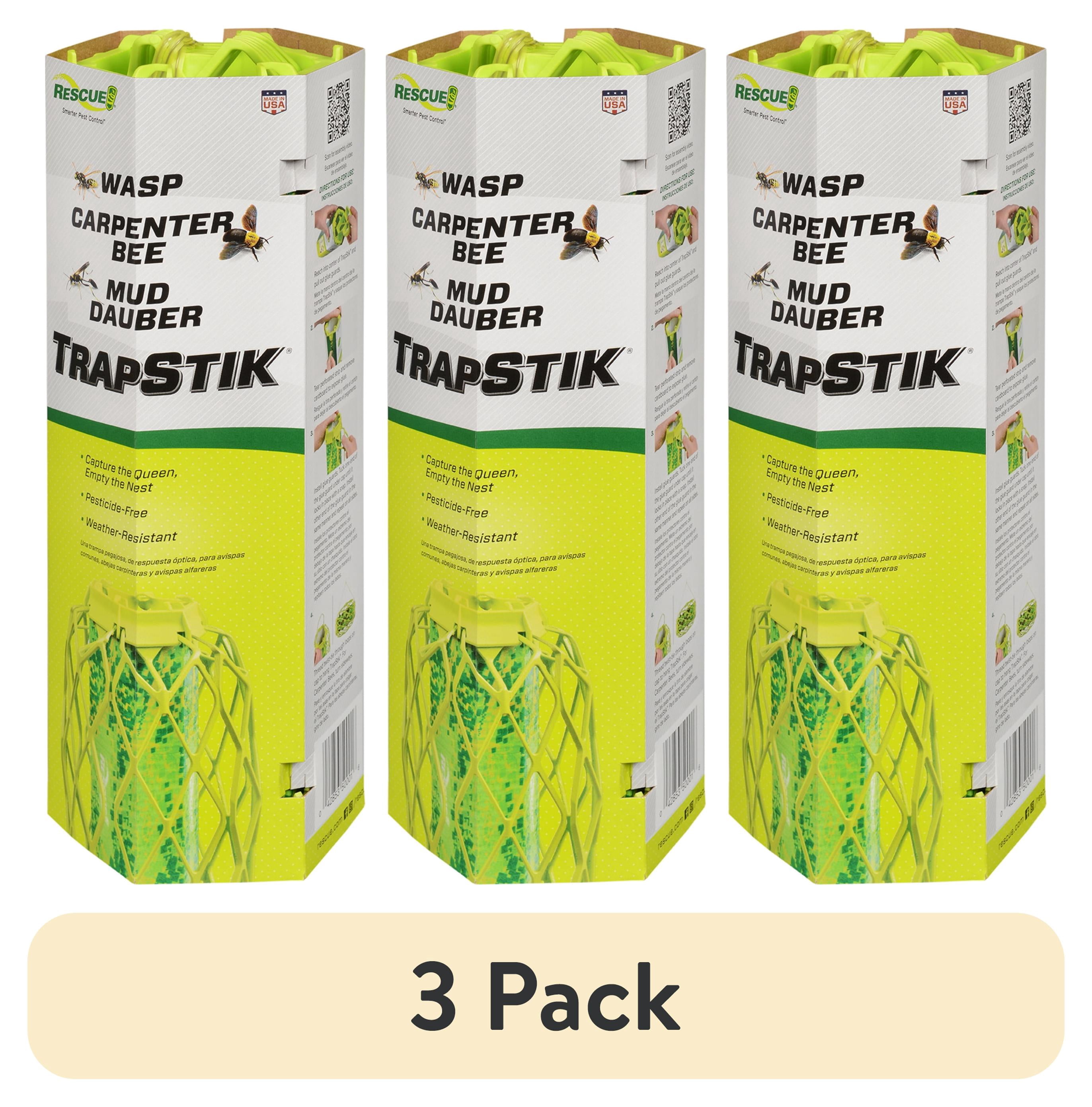 プラピール3set＋TOKSTICK 3 pack) RESCUE! Outdoor Hanging TrapStik for Wasps, Mud Daubers