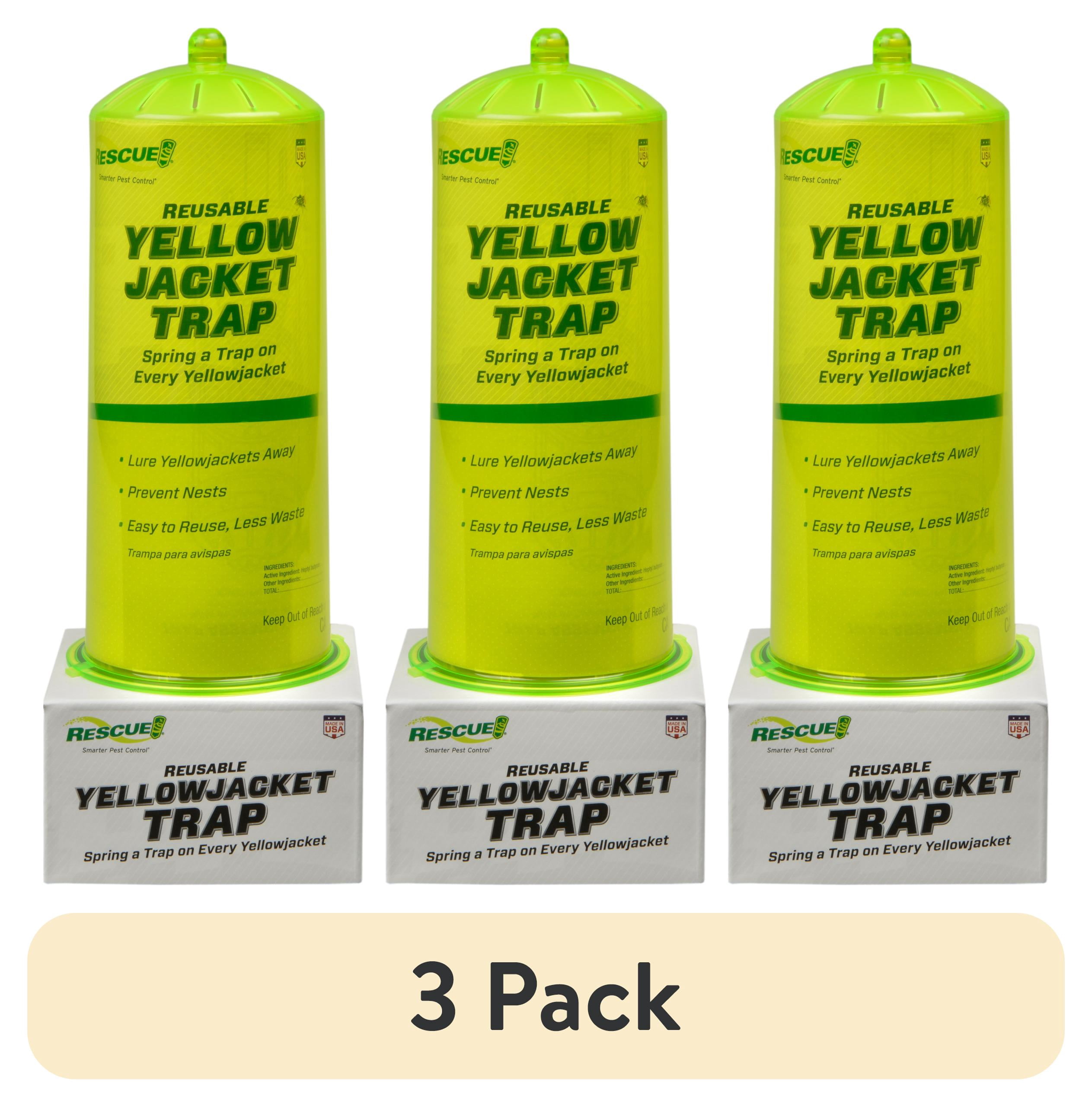 (3 pack) RESCUE! Reusable Yellowjacket Trap, 1 Trap