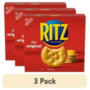 (3 pack) RITZ Original Crackers, Snacks for Kids and Adults, Lunch Snacks, 13.7 oz