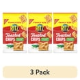 thumbnail image 1 of (3 pack) RITZ Toasted Chips Sour Cream and Onion Crackers, Party Snacks, Family Size, 11.4 oz, 1 of 19