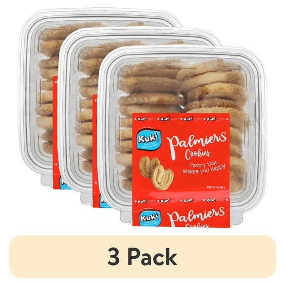 (3 pack) RP Foods Orejita Palmier Baked Cookies, 12.7 oz