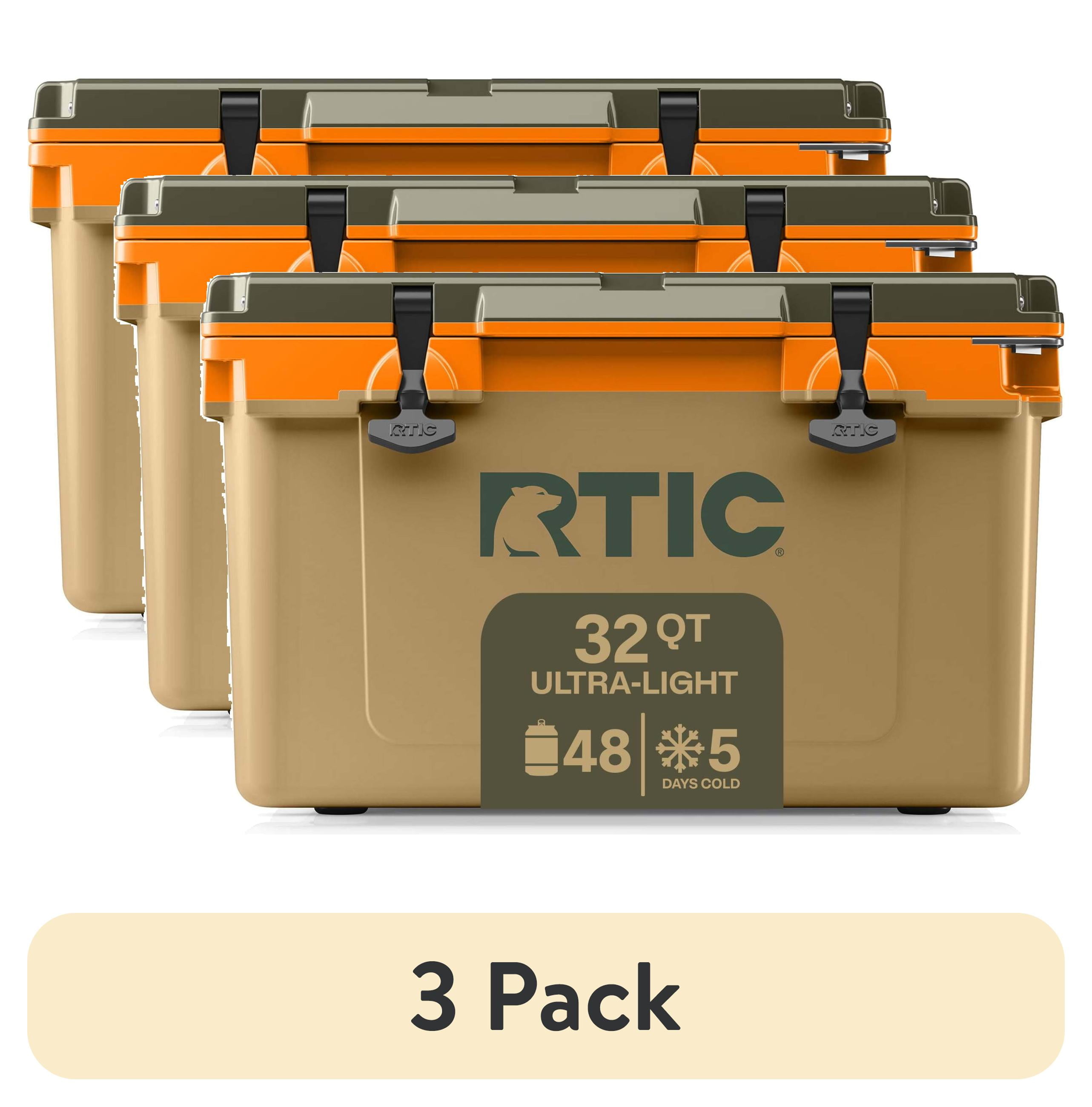 3 pack) RTIC 32 QT Ultra-Light Hard-Sided Ice Chest Cooler, Fits