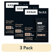 (3 pack) RXBAR Protein Bars Gluten-Free, Chocolate Sea Salt, 5 Count