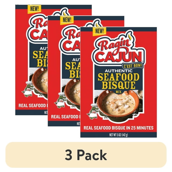 (3 pack) Ragin Cajun Seafood Bisque 5 oz