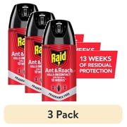 3 pack Raid Ant & Roach Insect Killer, Fragrance Free Bug Spray, Insect Spray, 17.5 oz.