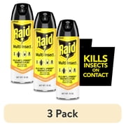 3 pack Raid Multi Insect Killer 7, Bug Killer Spray, Orange Breeze Scent, 15 oz
