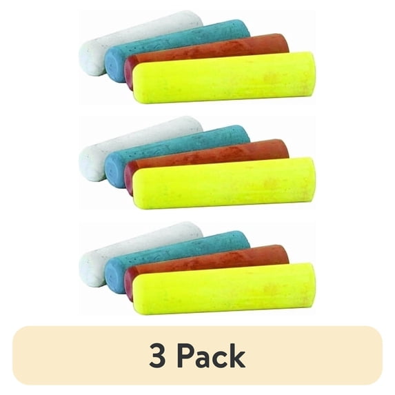 (3 pack) Railroad Chalks, 4 in, Red