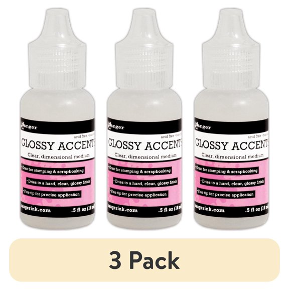 (3 pack) Ranger Glossy Accents .5oz-