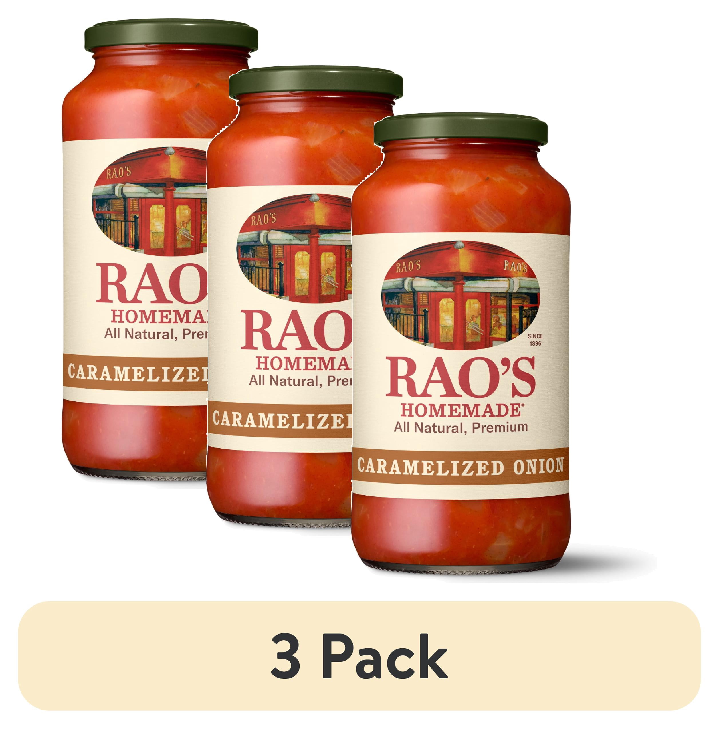 (3 pack) Rao's Homemade Caramelized Onion Sauce Made with Italian Tomatoes, 24 oz