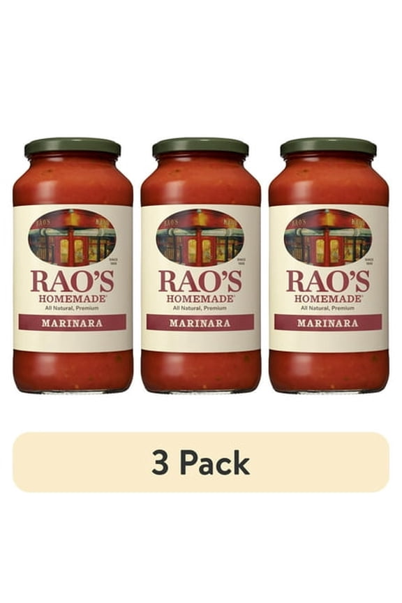 (3 pack) Rao's Homemade Marinara Sauce Made with Italian Tomatoes, 24 oz