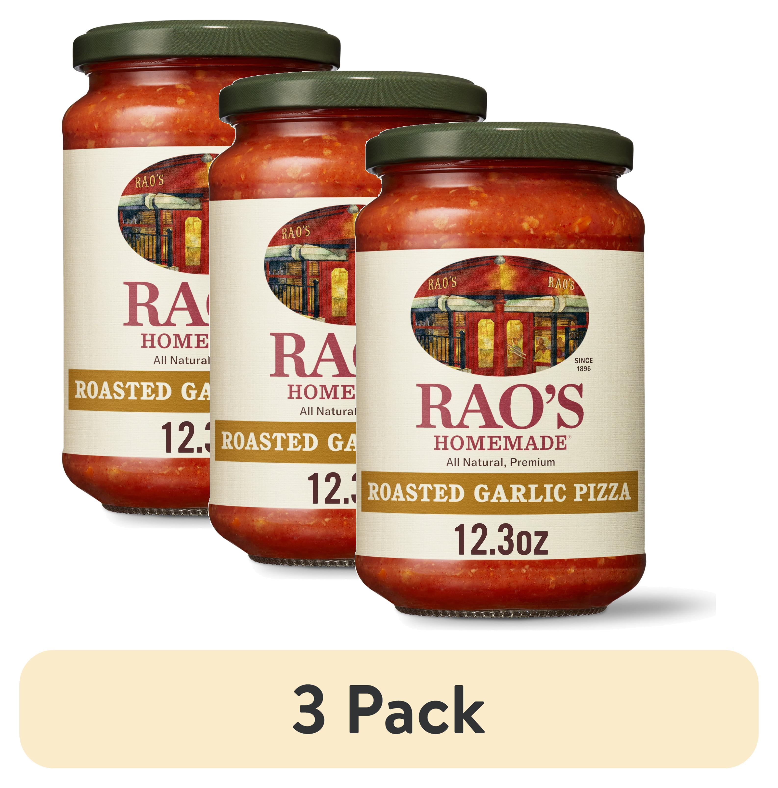 (3 pack) Rao's Homemade Roasted Garlic Pizza Sauce, Slow Cooked Garlic ...