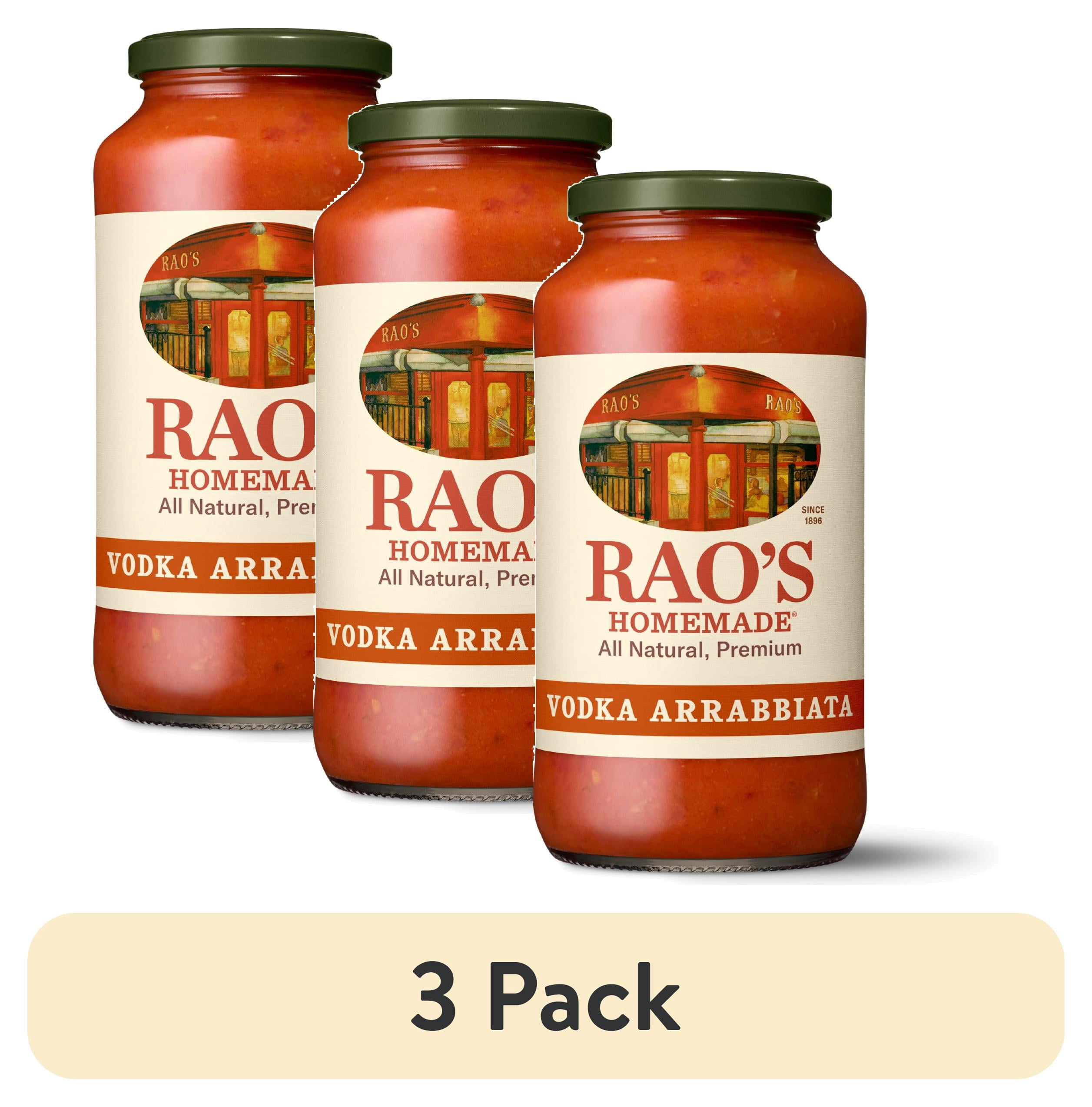 (3 pack) Rao's Homemade Vodka Arrabbiata Sauce Made with Italian Tomatoes, 24 oz