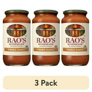 (3 pack) Rao's Homemade Vodka Sauce | 24 oz | Creamy Tomato Sauce | Pasta Sauce | Carb Conscious, Keto Friendly | All Natural, Premium Quality | With Parmigiano Reggiano and Pecorino Romano Cheeses & Vodka