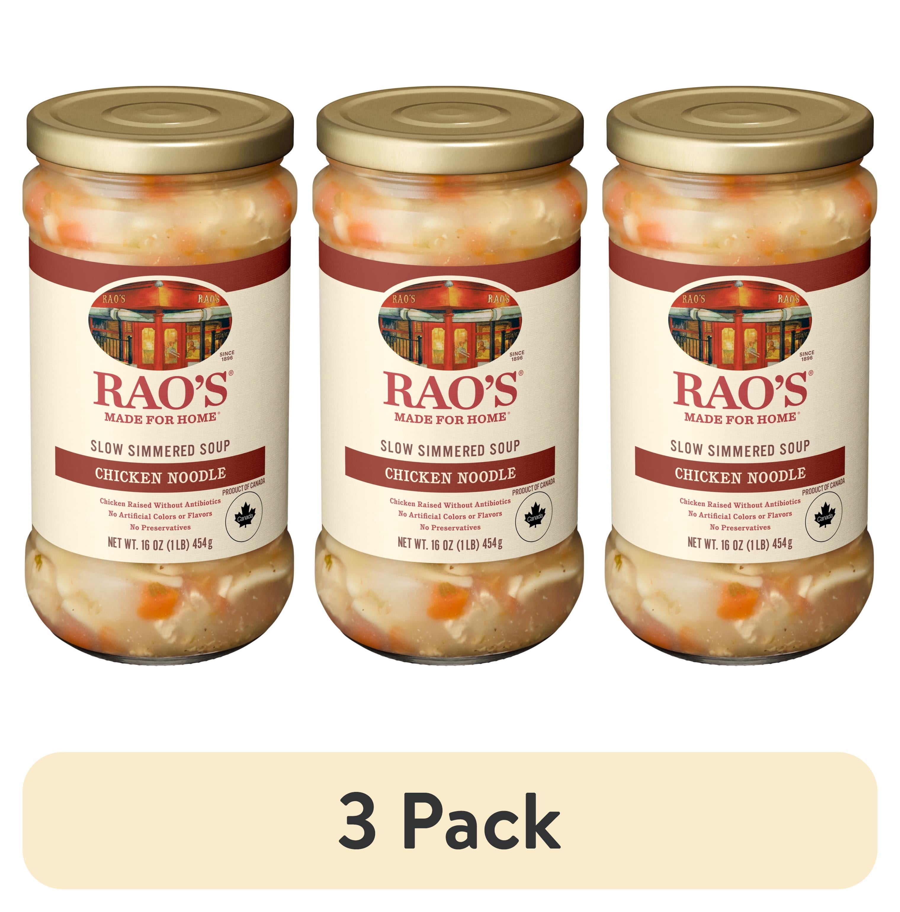 (3 pack) Rao’s Made for Home Chicken Noodle Soup, 16 oz