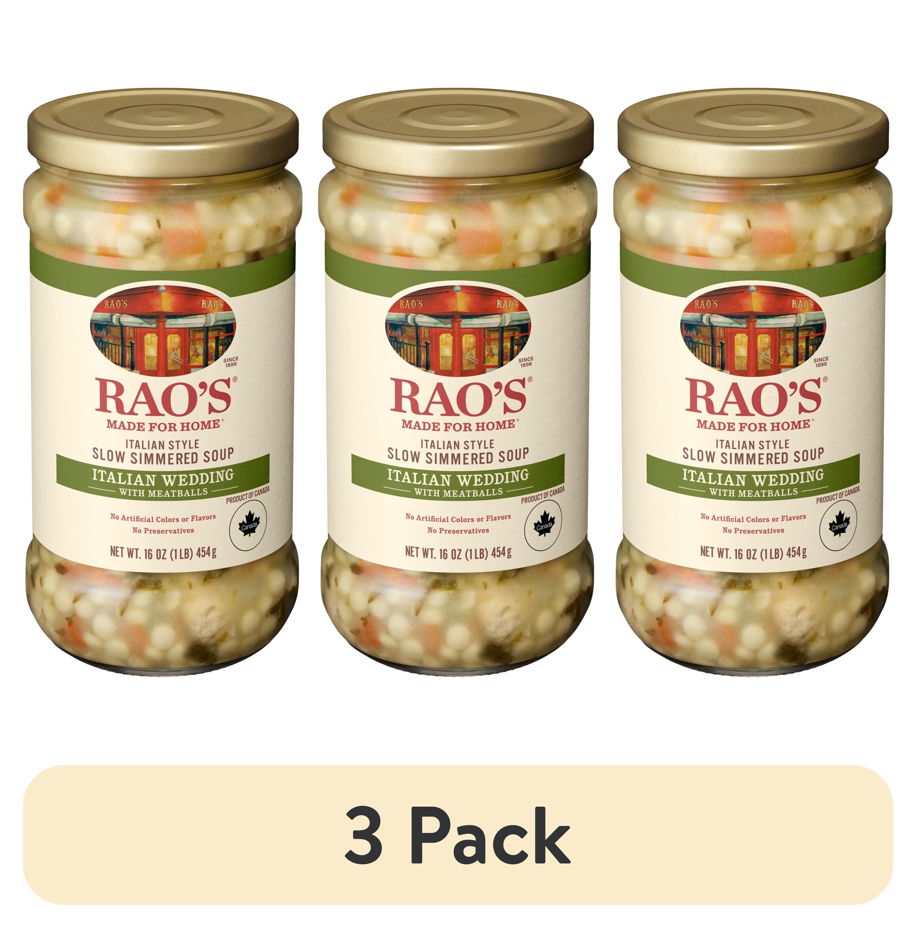 (3 pack) Rao’s Made for Home Italian Wedding Soup, 16 oz