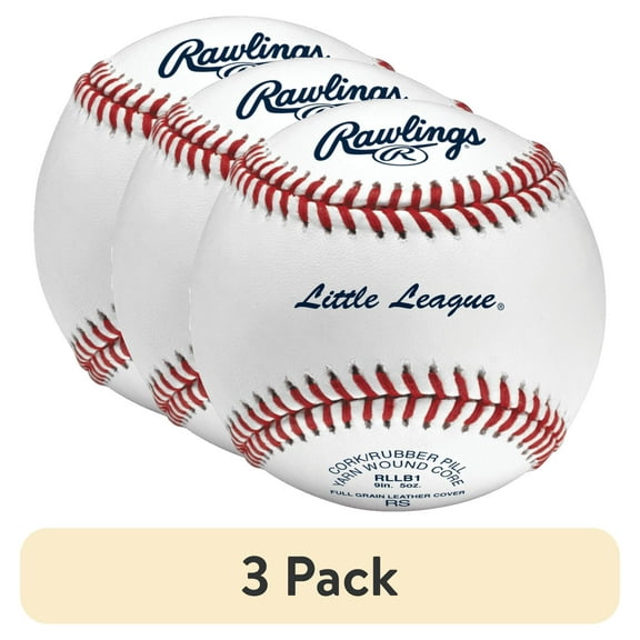 (3 pack) Rawlings 14U RLLB1 Youth Competition Grade Baseball, 1 Count
