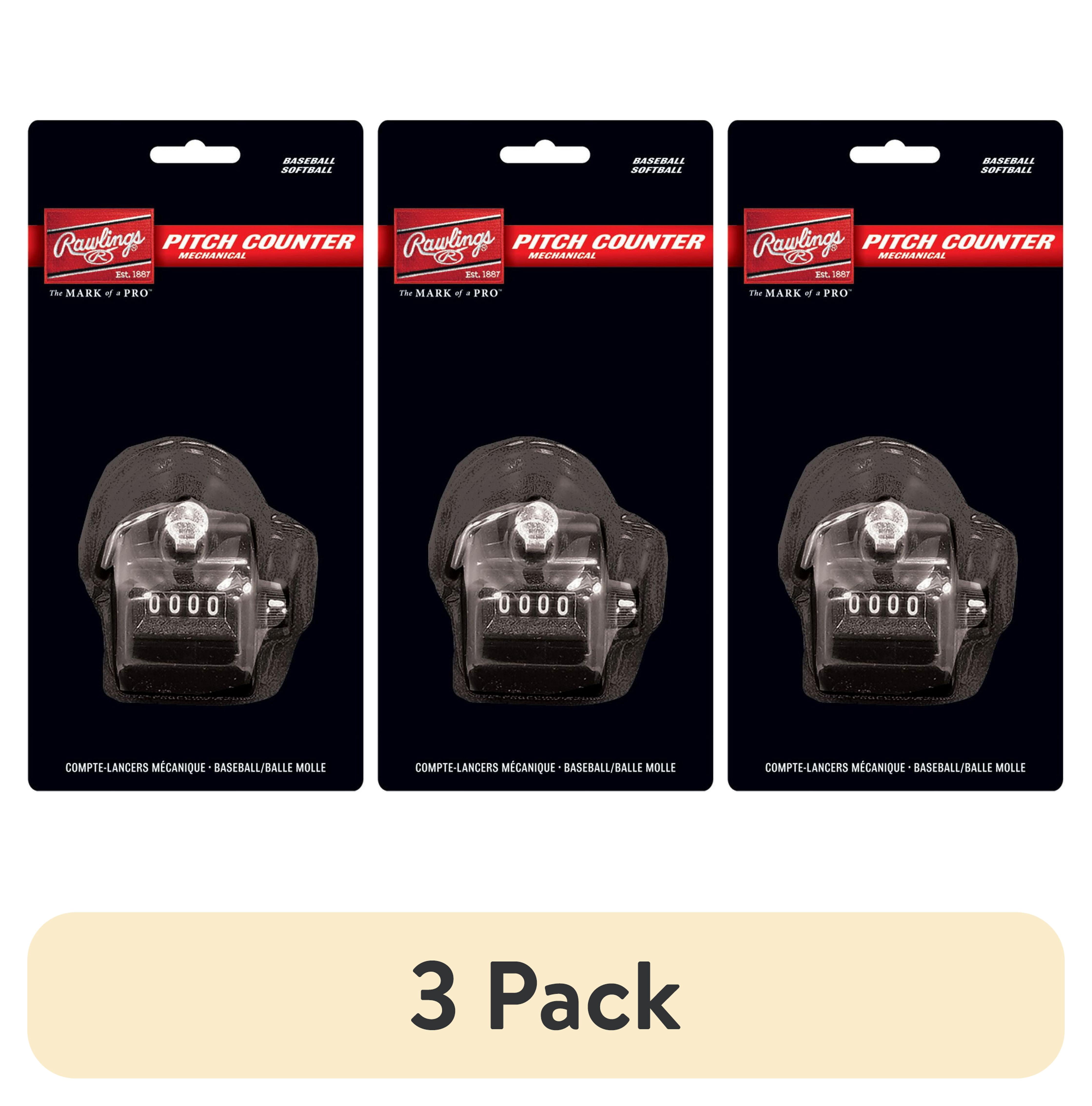 (3 pack) Rawlings Mechanical Coaches Umpire Pitch Counter, Baseball Softball Blend 1 Count