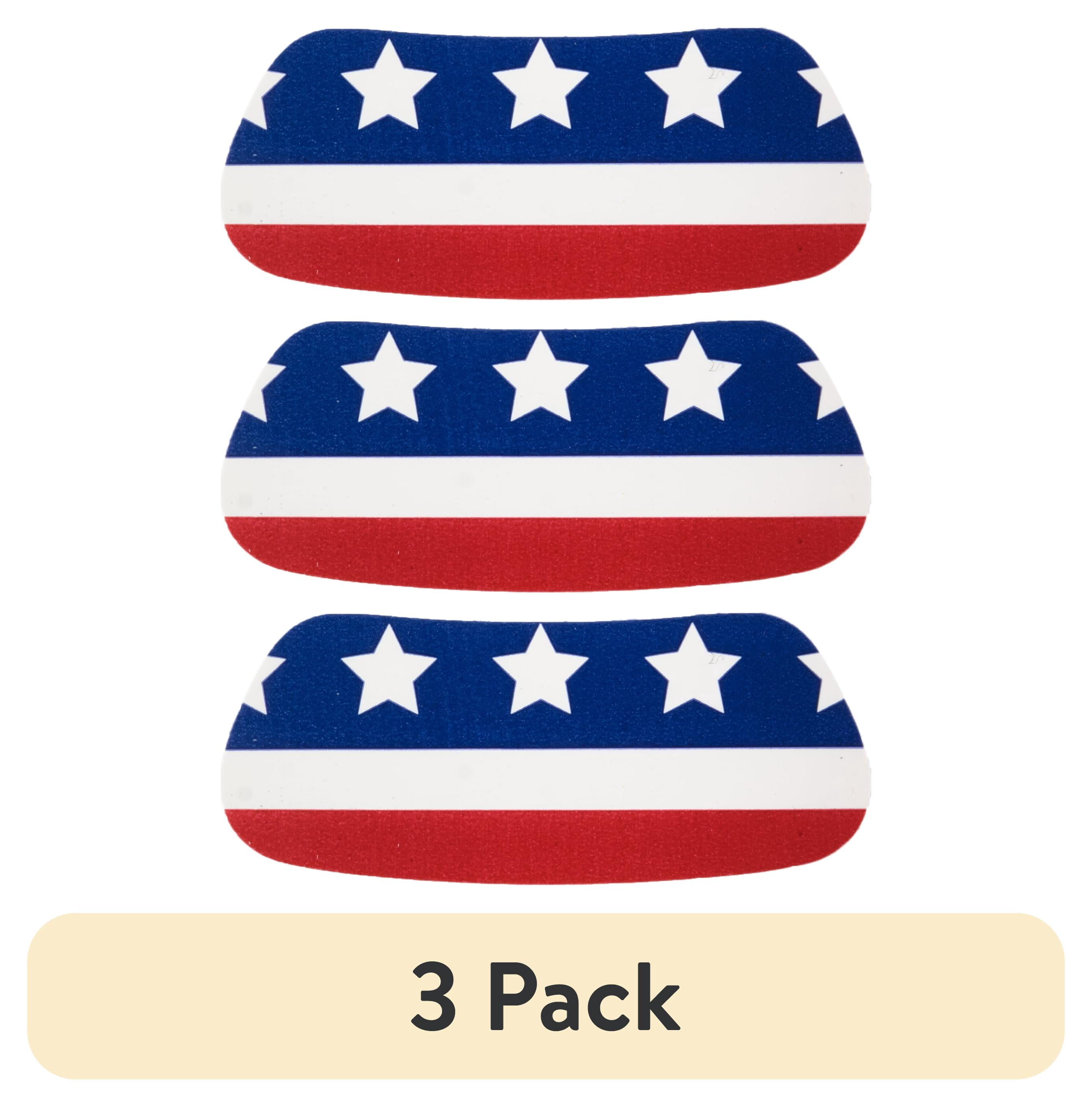 (3 pack) Rawlings Sporting Goods Eye Black Sticker Stars & Bars