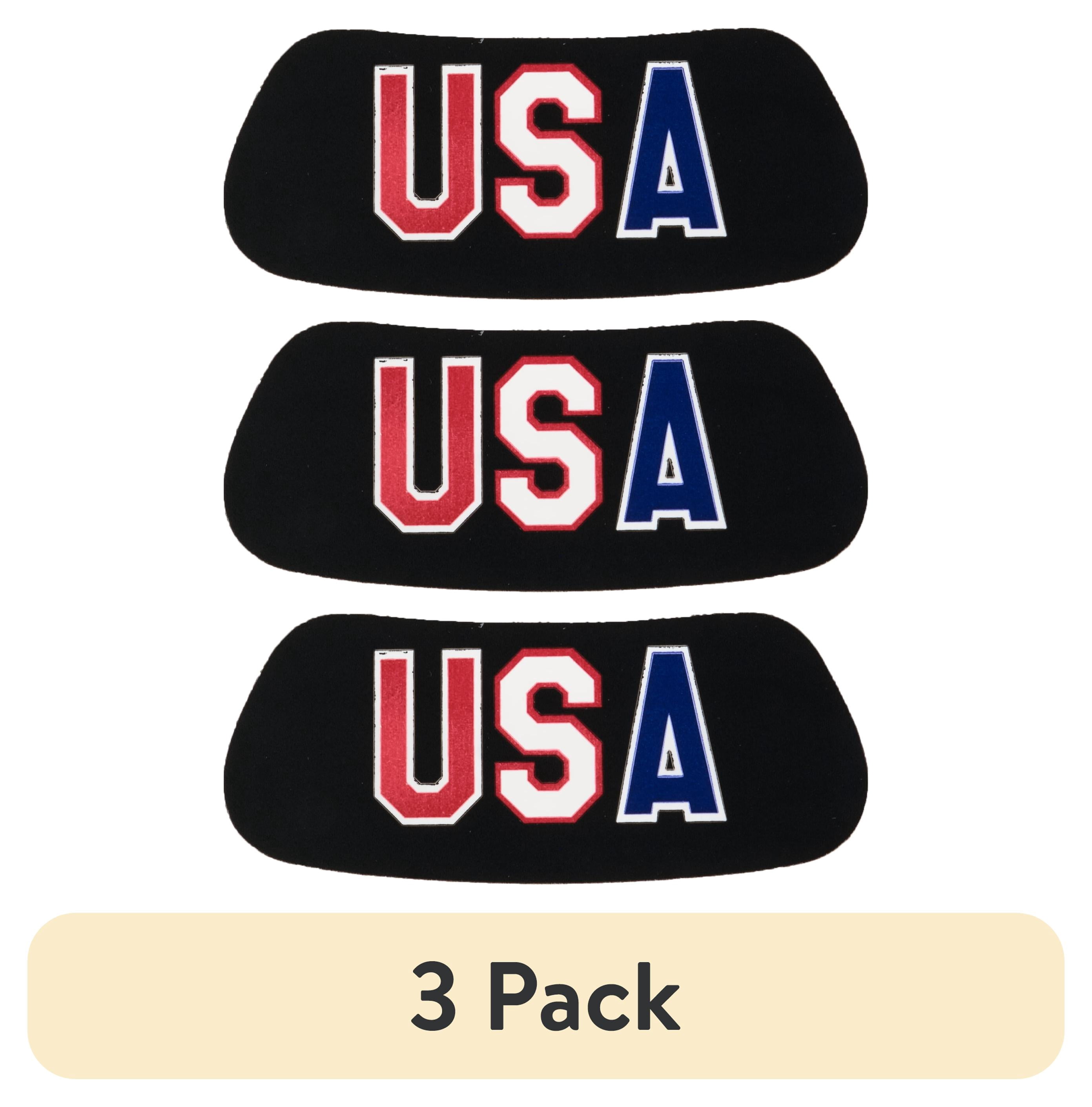 (3 pack) Rawlings Sporting Goods Eye Black Sticker USA