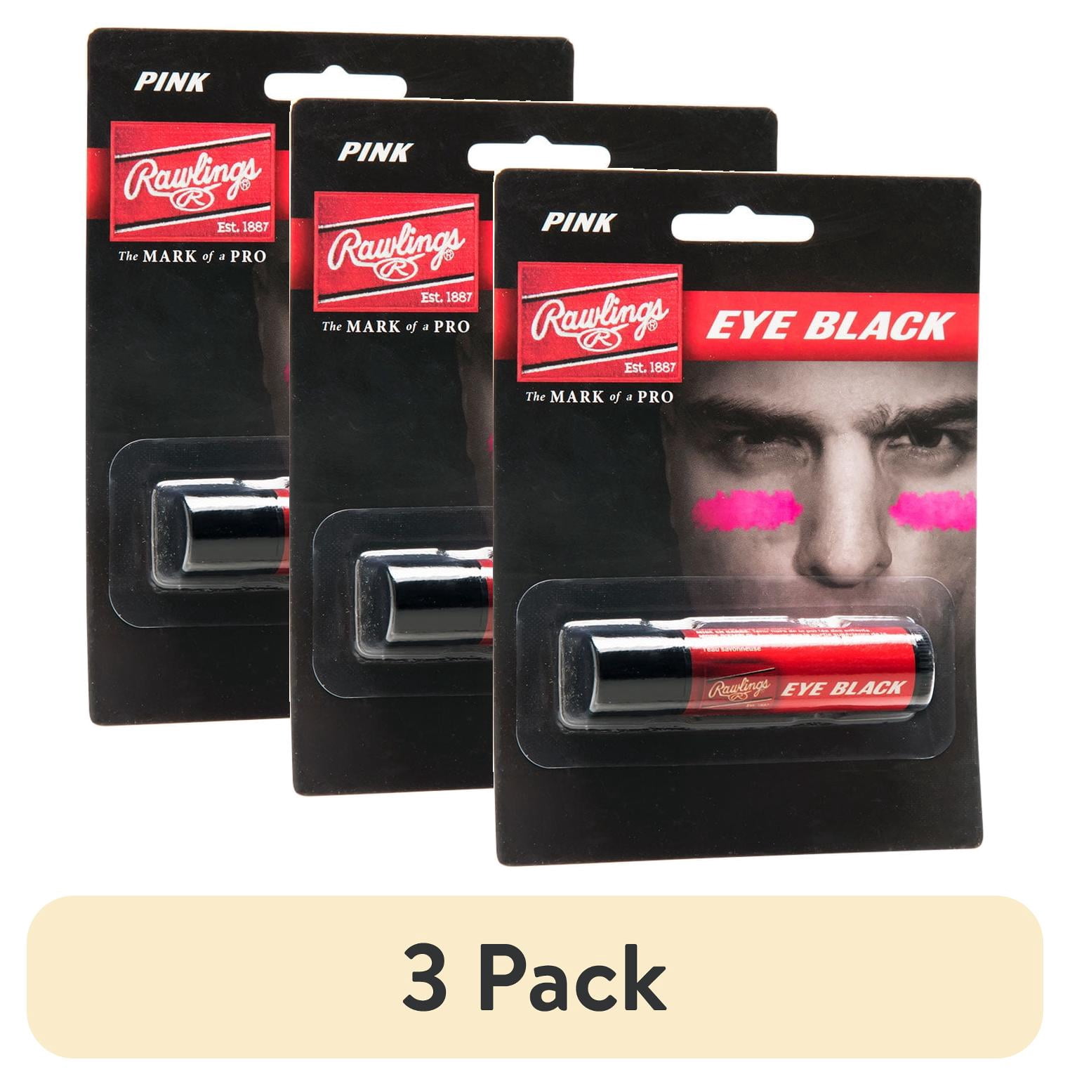 (3 pack) Rawlings Sporting Goods Rawlings Eye Black Stick Pink