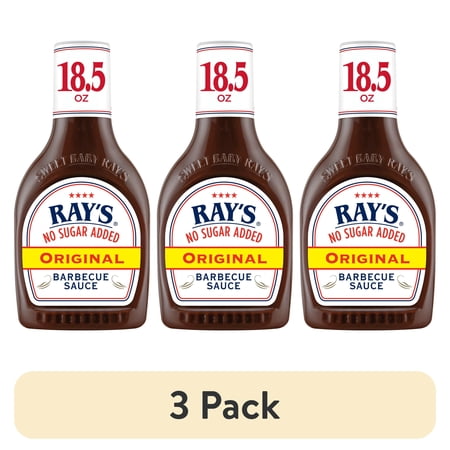 (3 pack) Ray's® No Sugar Added Original Barbecue Sauce 18.5 oz