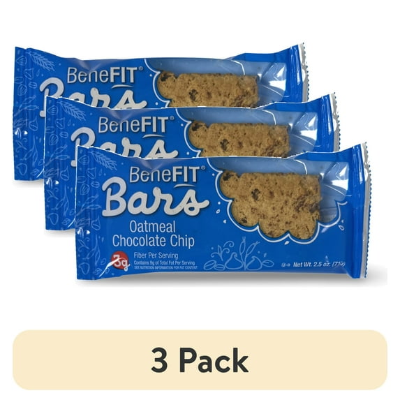 (3 pack) Readi Bake BeneFIT Oatmeal Chocolate Chip Cookies -- 48 per case.