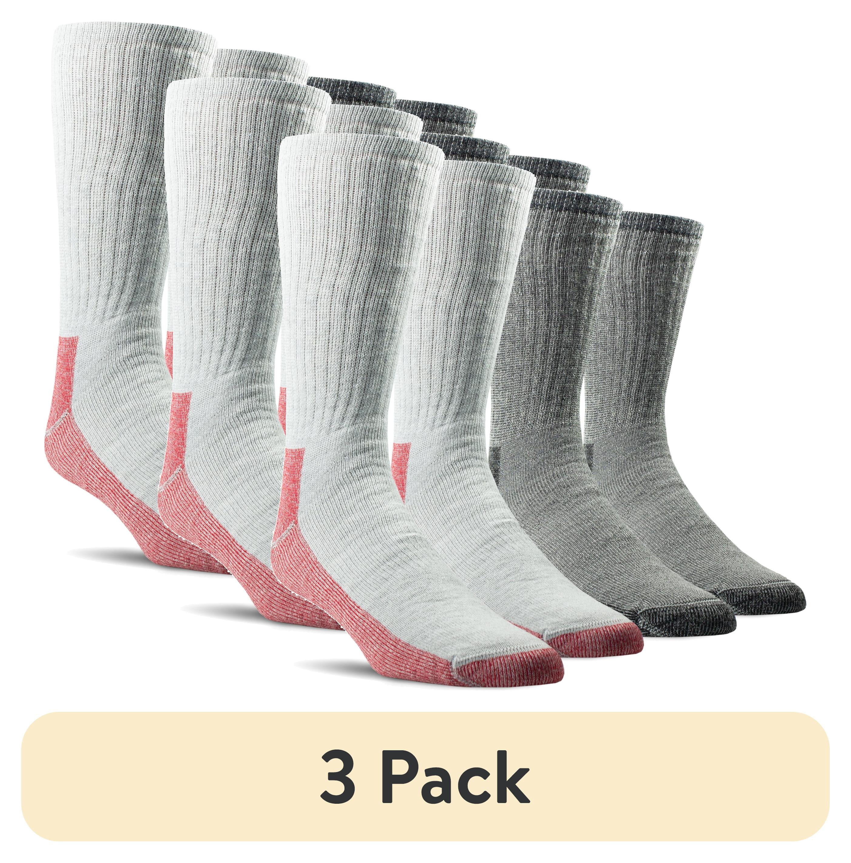 (3 pack) Realtree®, Men's 4-Pair Wool Boot Sock with Polygiene for Odor Protection (Size Large)