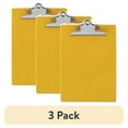 thumbnail image 1 of (3 pack) Recycled Plastic Clipboard w/Ruler Edge 1" Clip Cap, 8 1/2 x 12 Sheets, Yellow, 1 of 4