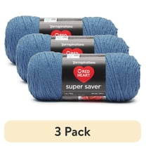 Red Heart Super Saver Jumbo Yarn, Light Grey, #4 Medium, Acrylic, 14oz ...