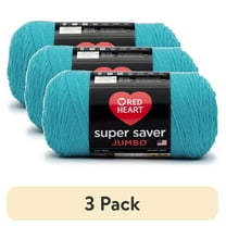 (3 pack) Red Heart Super Saver Medium Acrylic Turqua Yarn, 744 yd