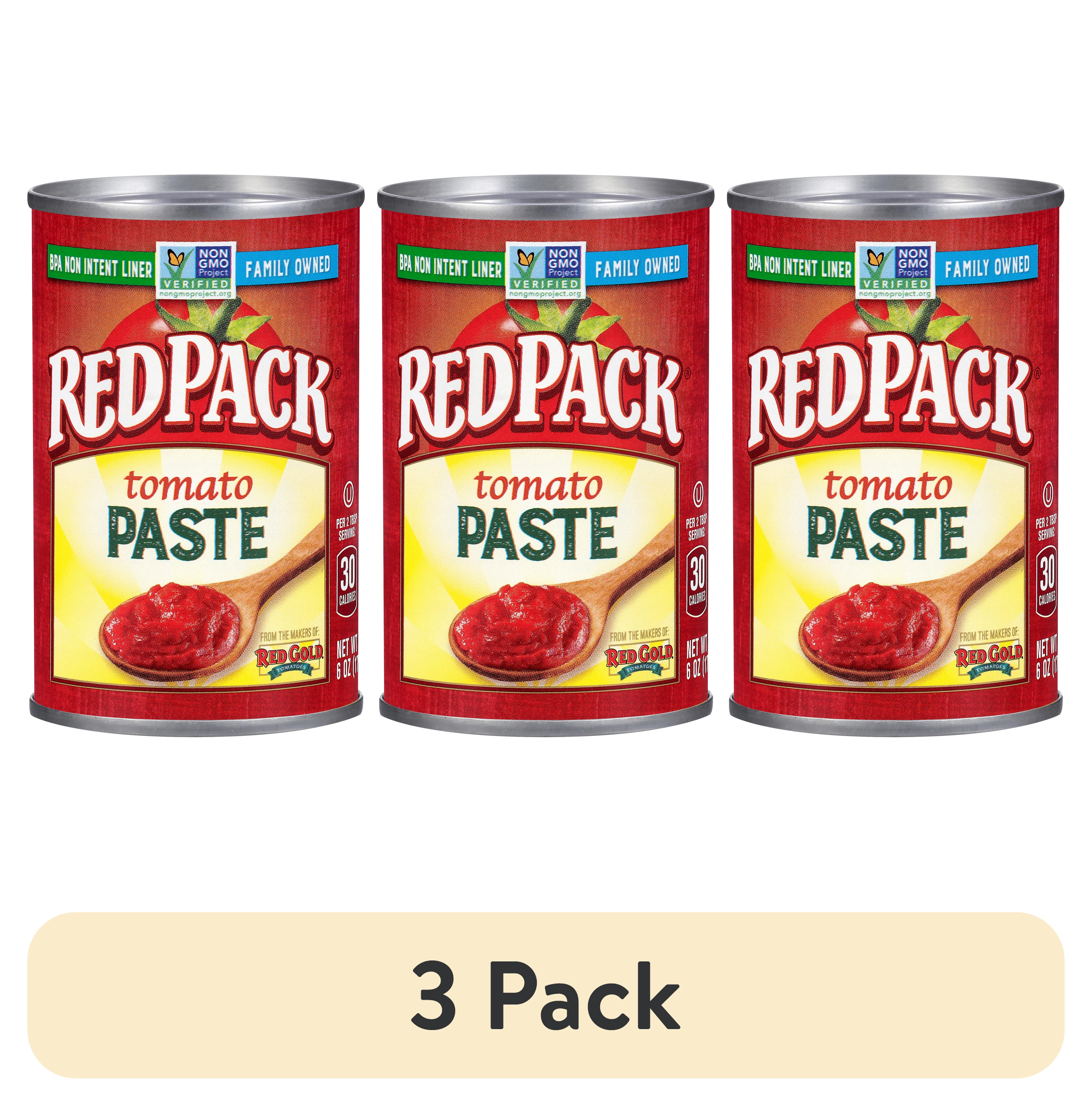 (3 pack) Redpack Tomato Paste, 6 oz Can