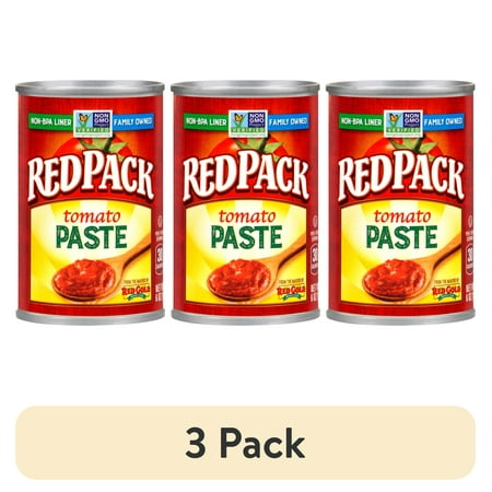 (3 pack) Redpack Tomato Paste, 6 oz Can