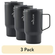 3 pack 3 pack 3 pack 3 pack Reduce Hot1 18 oz Stainless Steel Insulated Tumbler with Adjustable Flow Lid   Black