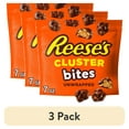 thumbnail image 1 of (3 pack) Reese's Cluster Bites Peanut Butter, Caramel and Peanuts Candy, Bag 7 oz, 1 of 9