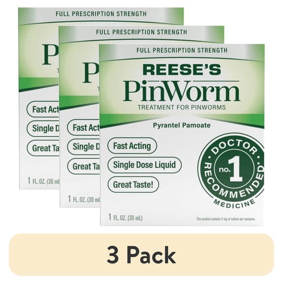 (3 pack) Reese's Pinworm Medicine 1 oz