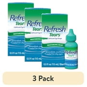 3 pack Refresh Tears Lubricant Eye Drops Artificial Tears, 15 ml, 1 Bottle