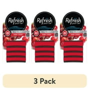3 pack Refresh Your Car Air Freshener Contour Vent Sticks, Very Cherry Scent, 4 Pack
