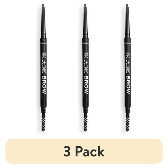 (3 pack) Relove by Revolution Blade Brow Pencil - Dark Brown