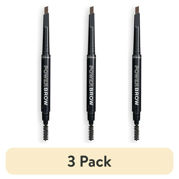 (3 pack) Relove by Revolution Power Brow Pencil - Brown
