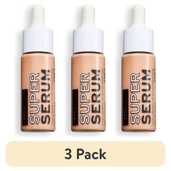 (3 pack) Relove by Revolution Super Serum Foundation F4
