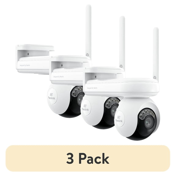 (3 pack) Reolink Altas PT Ultra 4K Color Night 360° PT Auto-Tracking Smart Detection Security Outdoor Camera