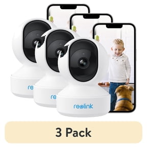 (3 pack) Reolink E1 Pro 5MP Plug-in Wi-Fi Home Security Camera, Baby/Pet Monitoring, Pan Tilt, Night Vision, 2-Way Audio