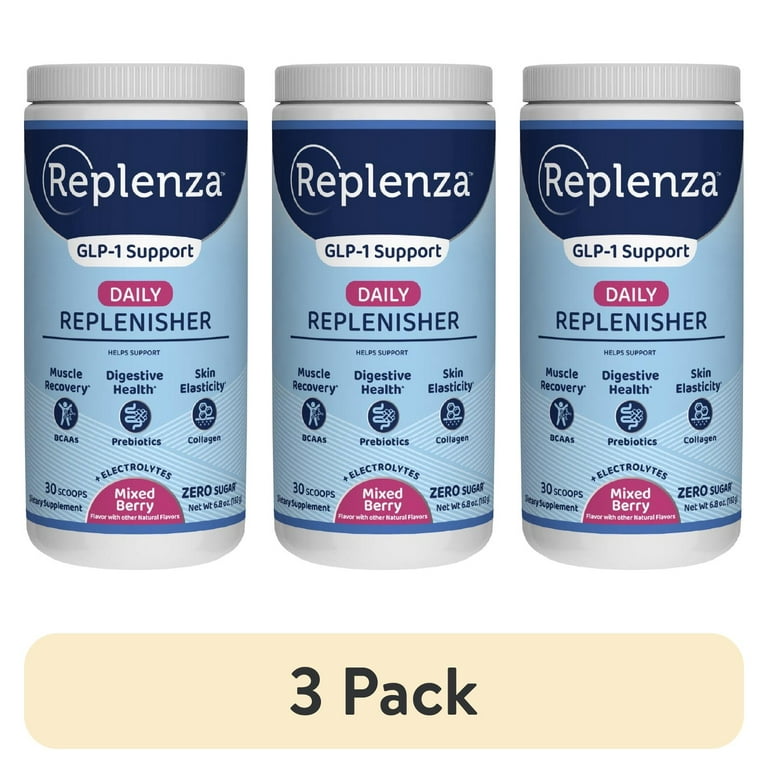 3 pack) Replenza GLP-1 Support, Daily Replenisher, Helps Support
