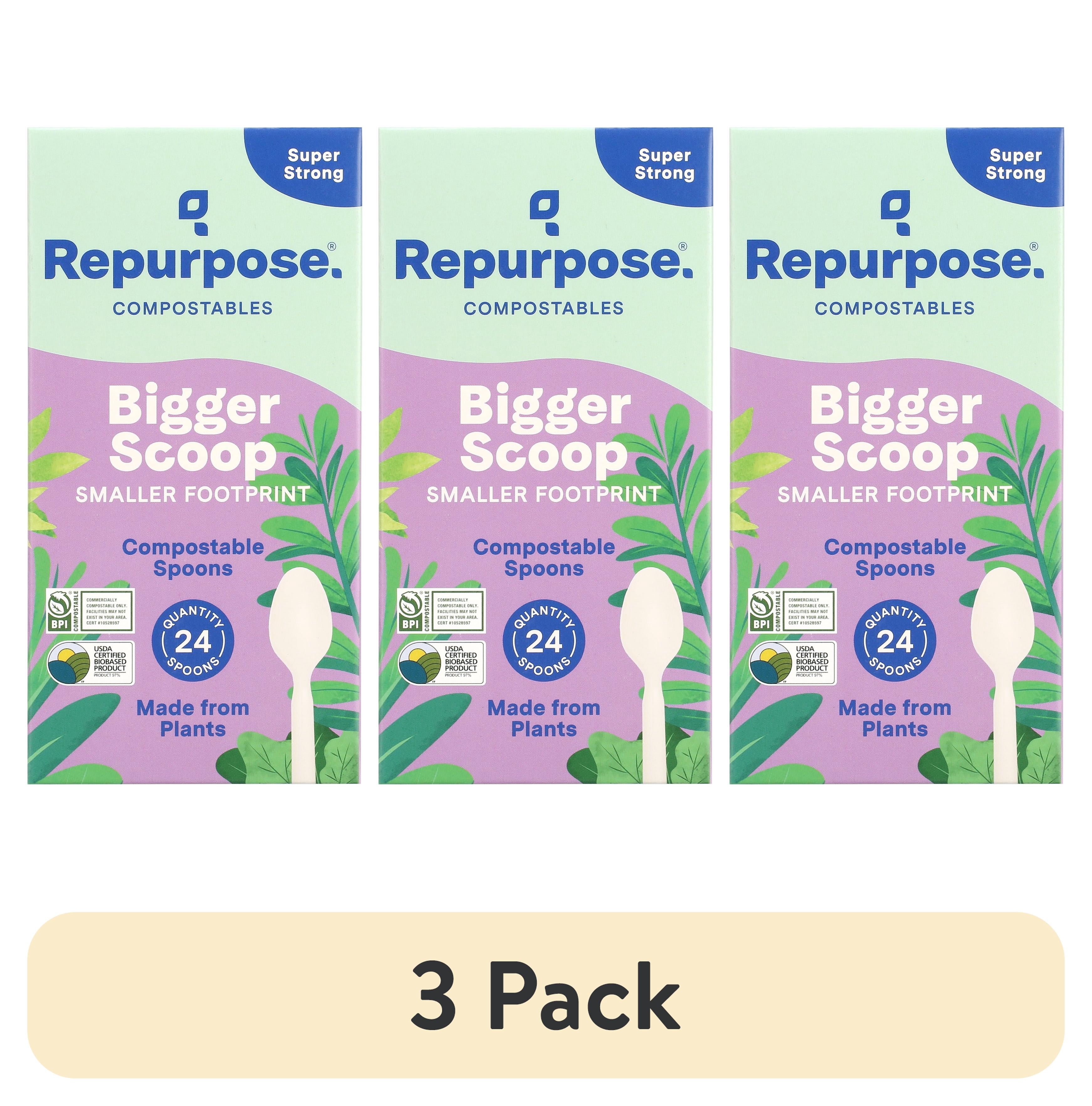 (3 pack) Repurpose Compostable Spoons, 24ct