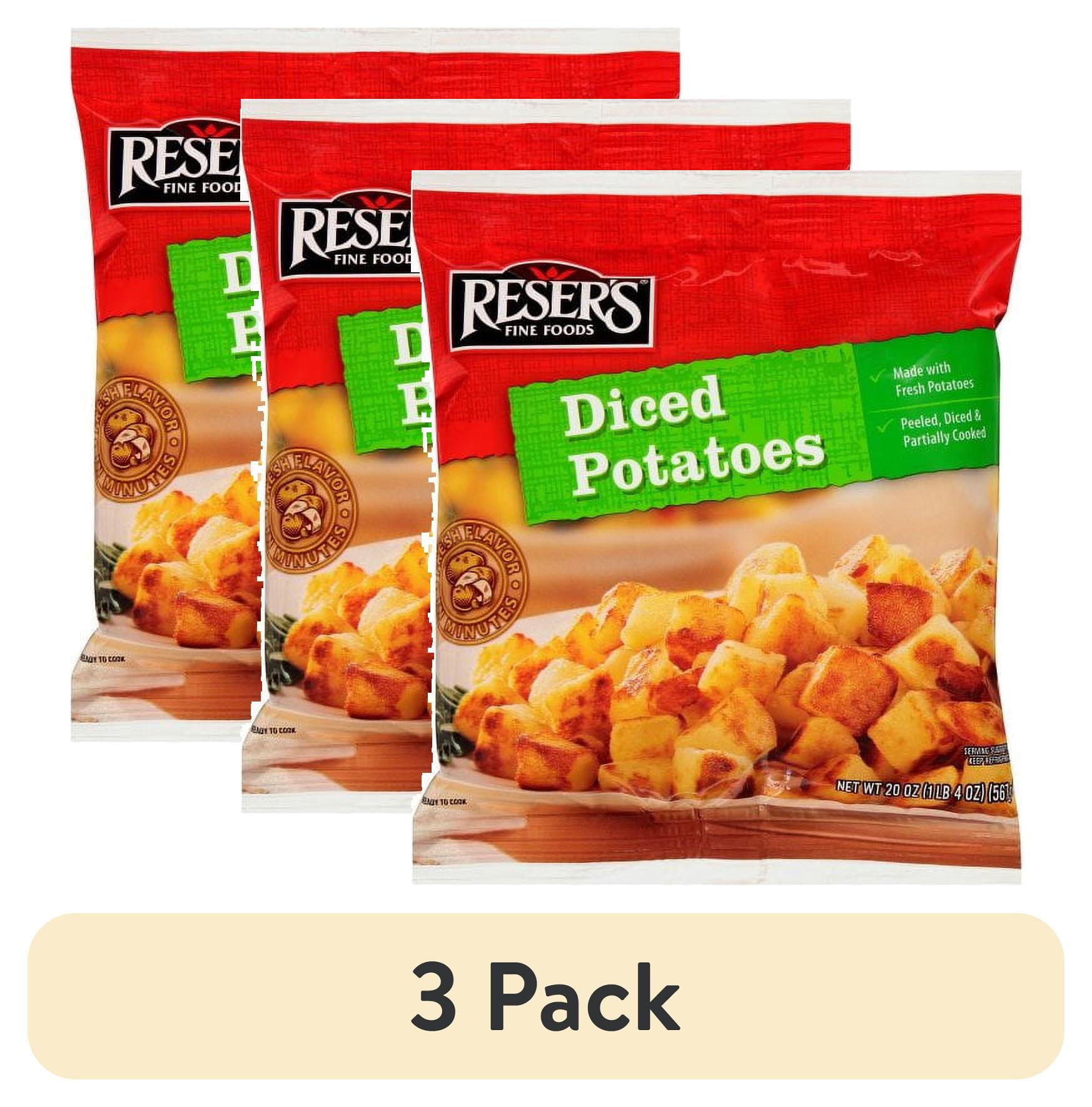 (3 pack) Reser's Fine Foods Diced Potatoes, 20 Oz.