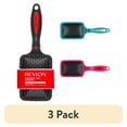 thumbnail image 1 of (3 pack) Revlon Paddle Hair Brush with Nylon Bristles, Black, 1 of 7